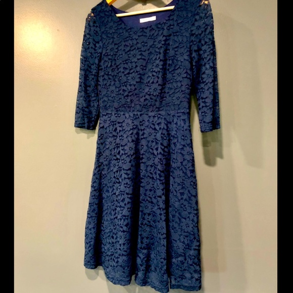 Blue Lace Dress - Picture 1 of 9